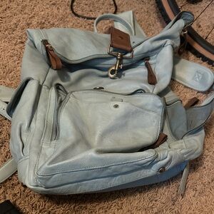 Free People Blue backpack